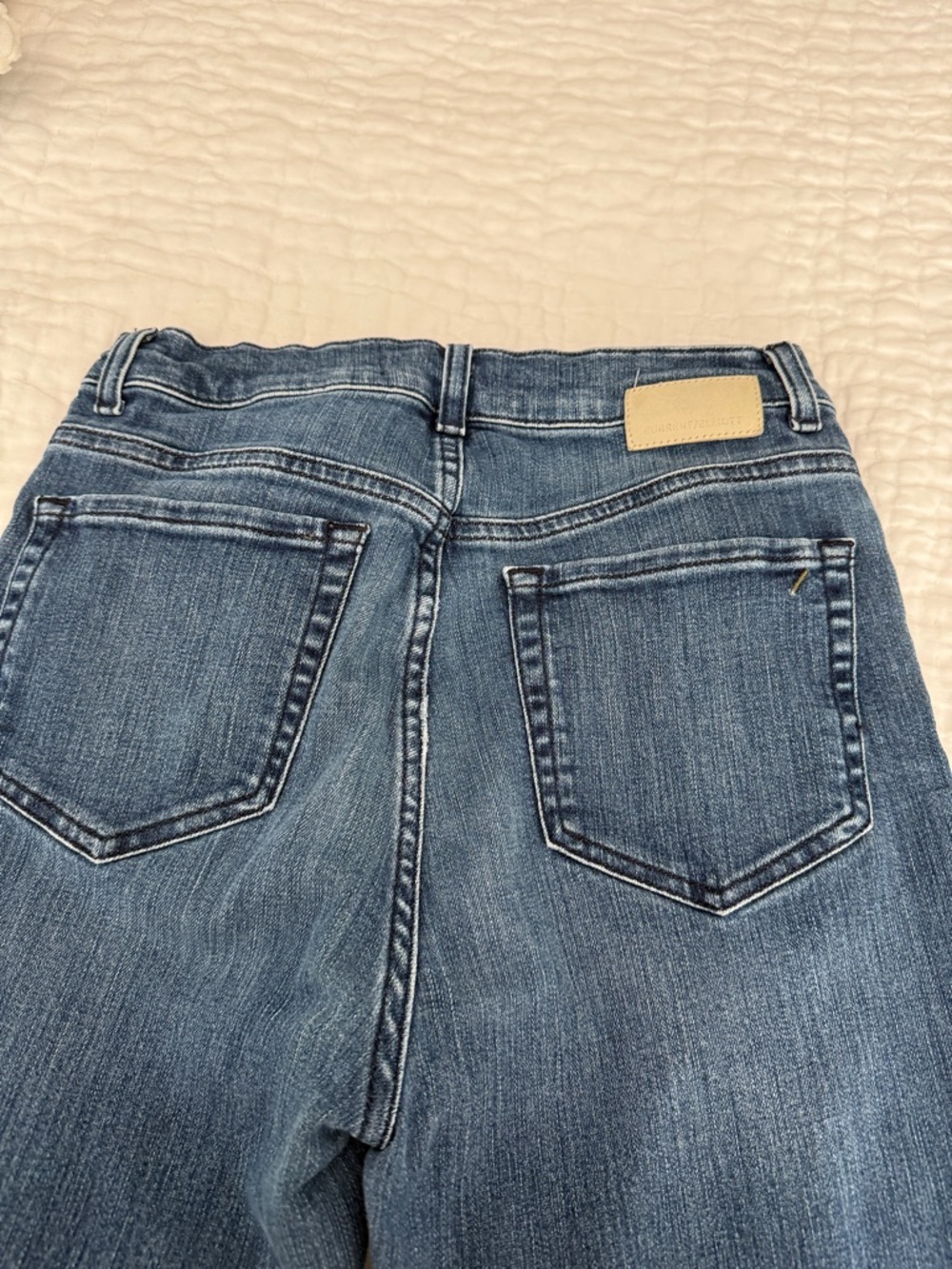 Current/Elliott High-Rise Medium Blue Denim Jeans